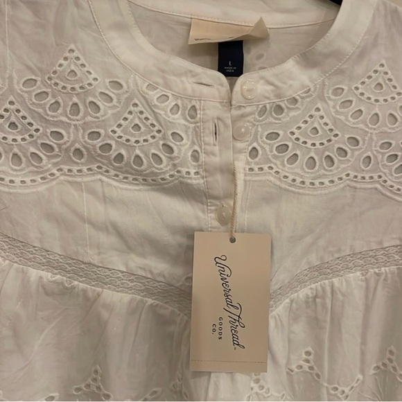 Universal Thread White Eyelet Dress - Picture 3 of 3